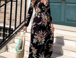 Shein Missord Floral Print Wrap Belted Maxi Dress Try on Haul | Ratwalk Fashion Maxi Dress for Women| Shein Fashion