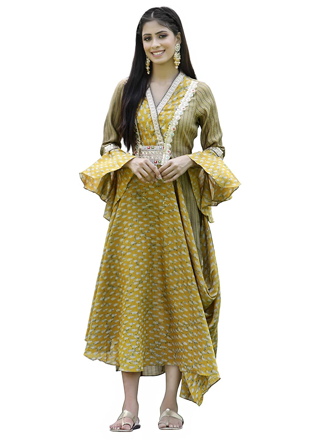 Amazon Juniper Women`s Silk Printed Flared Dress Try on Haul | Ratwalk Fashion | Amazon Fashion