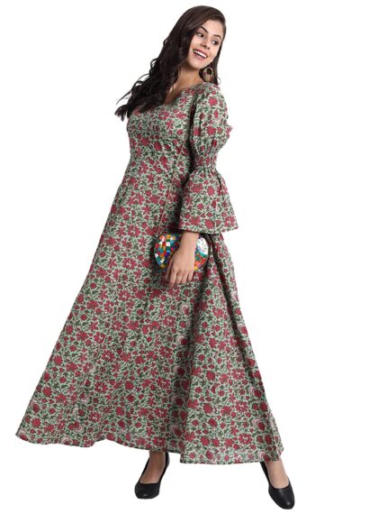 Amazon Githaan Women's Cotton Casual Floral Printed Long Dress Try on Haul | Ratwalk Fashion | Amazon Fashion