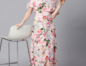 Myntra SASSAFRAS Pink Floral Printed Layered Maxi Dress Try On haul | Ratwalk Fashion | Celebrity Street Style